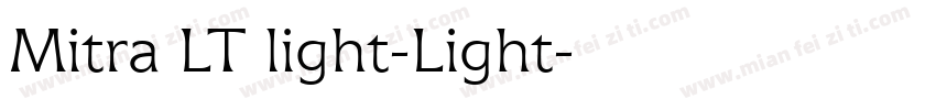 Mitra LT light-Light字体转换
